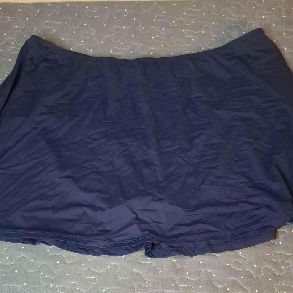 Beach House Navy Blue Swim Skirt size 22W